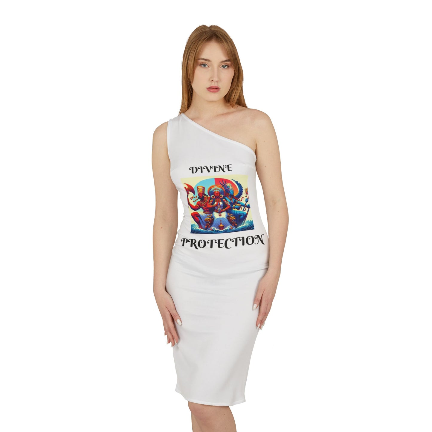 Shoulder Dress (AOP)