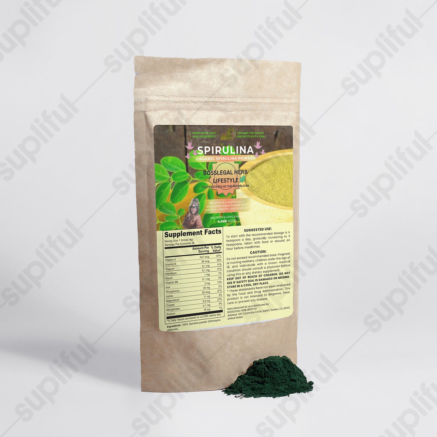 Organic Spirulina Powder